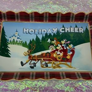 Disney Holiday Christmas Ceramic Tray Decoration